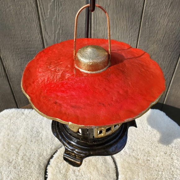 Antique Metal Japanese lanter - Picture 3 of 4